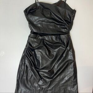 ZARA FAUX LEATHER CUT OUT DRESS | 2289/723 |